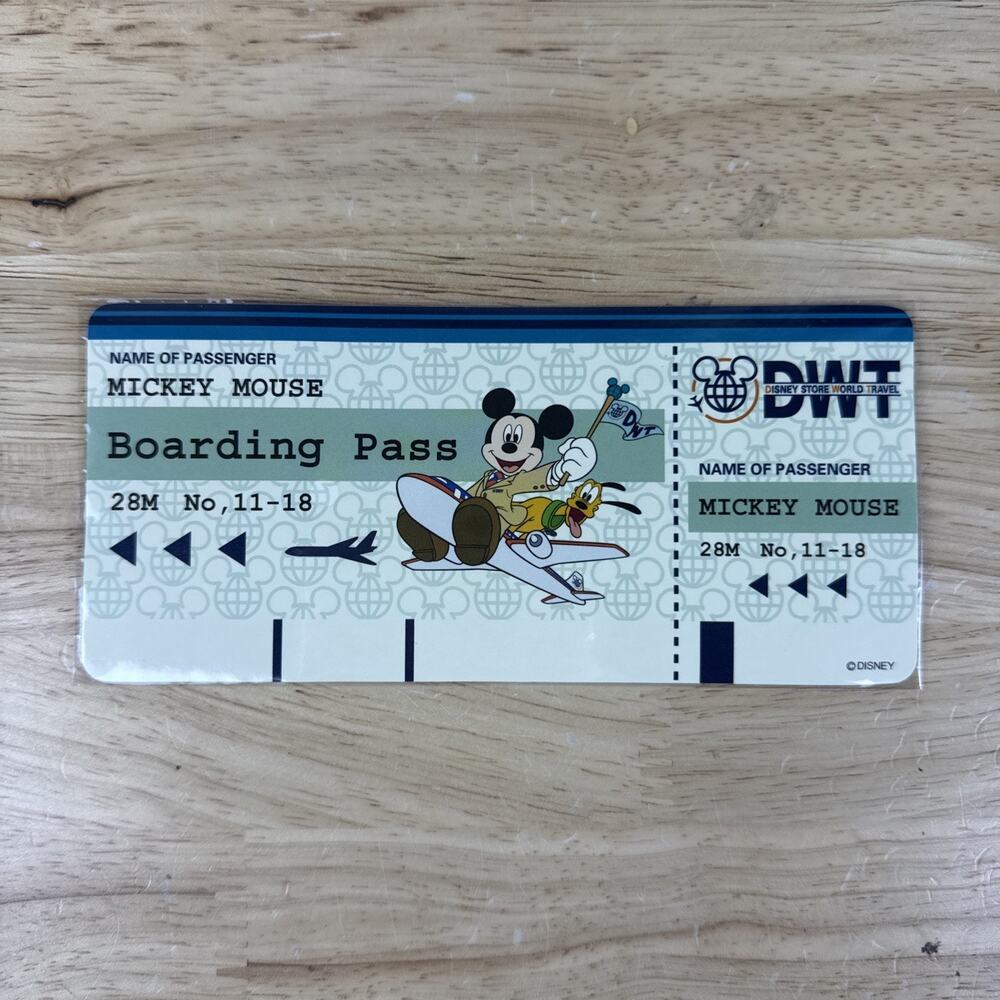 RARE Vintage Disney Store World Travel Passport Stationary Set Mickey Mouse - Picture 5 of 9